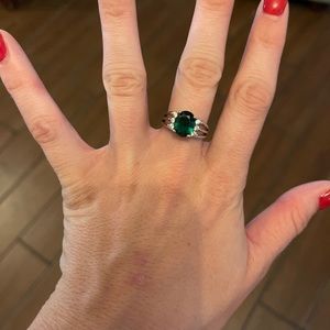 Fake emerald ring